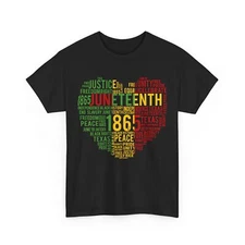 Juneteenth 1865 T-Shirt, Justice Freedom June 19th 1865 Women Men Shirt 