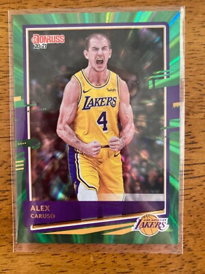 Alex Caruso 2020-21 Donruss GREEN LASER Los Angeles Lakers ...