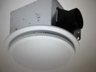 Homewerks Decorative White 110 CFM Bathroom Exhaust Fan with Bluetooth & Light