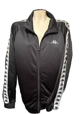 90s KAPPA BANDA ASTORIA LOGO TRACK JOGGER ZIP JACKET L HIP HOP B50