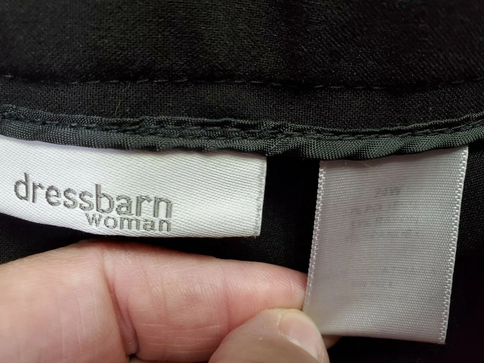 Dressbarn Womens Pants Size 24W Black - Image 2 of 4