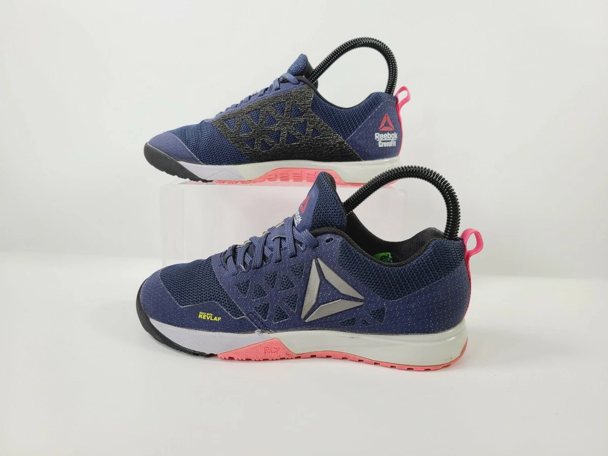 Reebok Nano 6 Kevlar Training Shoes Blue Pink AR3301 Women&#039;s 6 M |