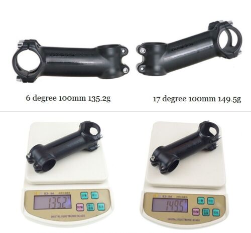 Aluminum 6/17° MTB Road XC Bike handlebar Stems Fixie Bicycle Stem 31.8*60-120mm - Picture 3 of 14