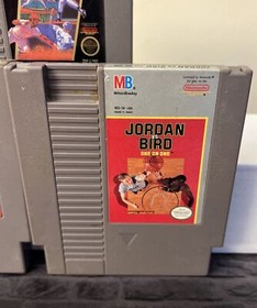 Lot of 3 Nintendo NES Sport Games: All Pro Basketball, MLB,  NBA Jordan vs Bird