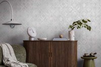 Vliestapete Barock Muster Used-Look Grau Silber Metallic 78672-1 (3,47€/1Qm)