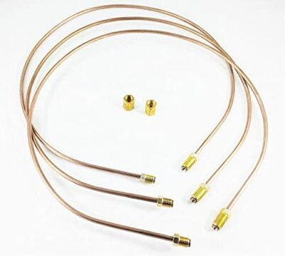 3/16'' Copper Nickel Brake Lines 33'' long Inverted flare on each end (pack of 3)