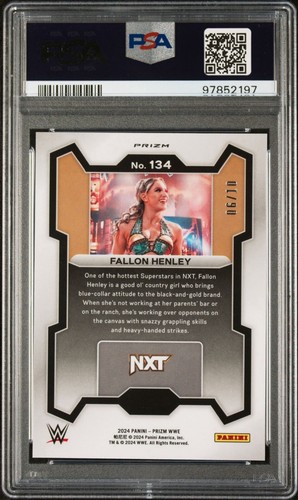 Fallon Henley True Gold (6/10) 2024 Panini Prizm WWE PSA 9 - 第 2/3 張圖片