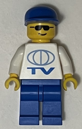 Lego Vintage City Fernseher TV Globus Kameramann Minifigur tv003 aus Set 3311