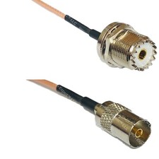 RG316 UHF Female BULKHEAD to DVB TV Pal Female RF Cable Rapid-SHIP LOT