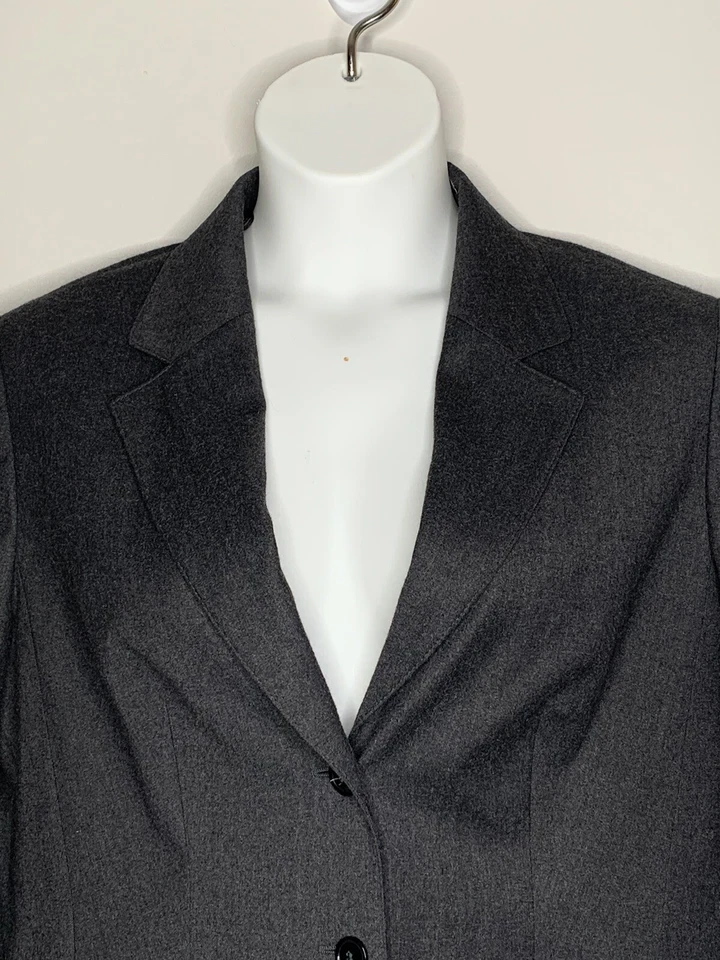 Laurel женщин размер 14 темно серый шерстяная смесь с подкладкой три пуговицы  - Изображение 4 из 4