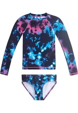Kanu Surf Girls' UPF 50 Long Sleeve Two-Piece Swim Set Hurricane Size: 8