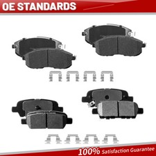 Front Rear Ceramic Brake Pads Set For 2011 2012 2013 Nissan Juke With Hardware Front Rear Ceramic Brake Pads Set For 2011 2012 2013 Nissan Juke With Hardware