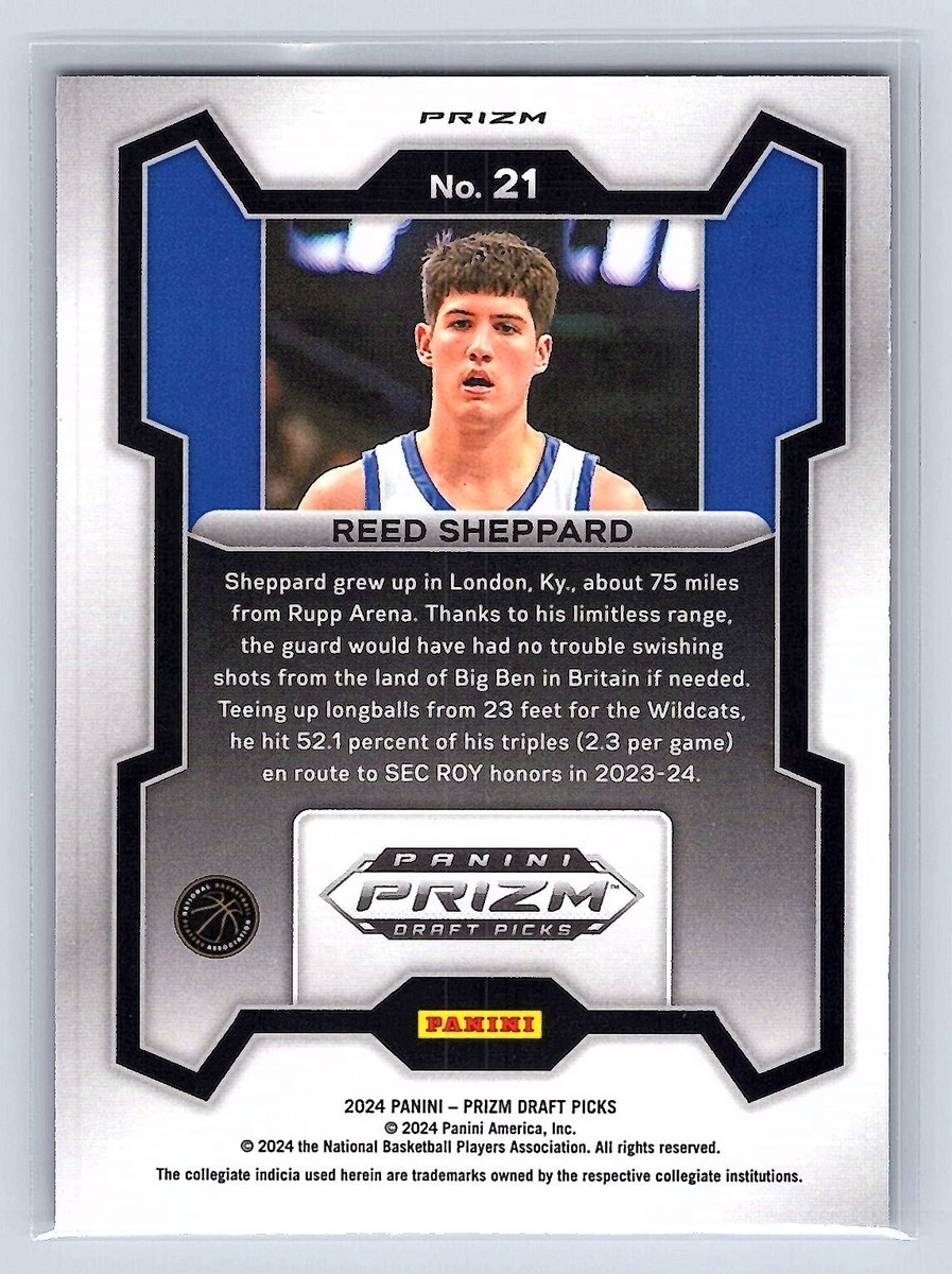 REED SHEPPARD 2024 Panini Prizm Draft Picks Rookie RED WAVE #21