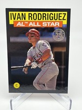 2021 Topps 1986 Topps All-Star Baseball Black /299 Ivan Rodriguez #86AS40 HOF