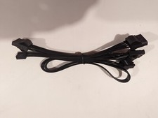40" 6pin PCI-E To 3 x 4pin Female Molex 1 x 4pin Female FDD Power Adapter Cable