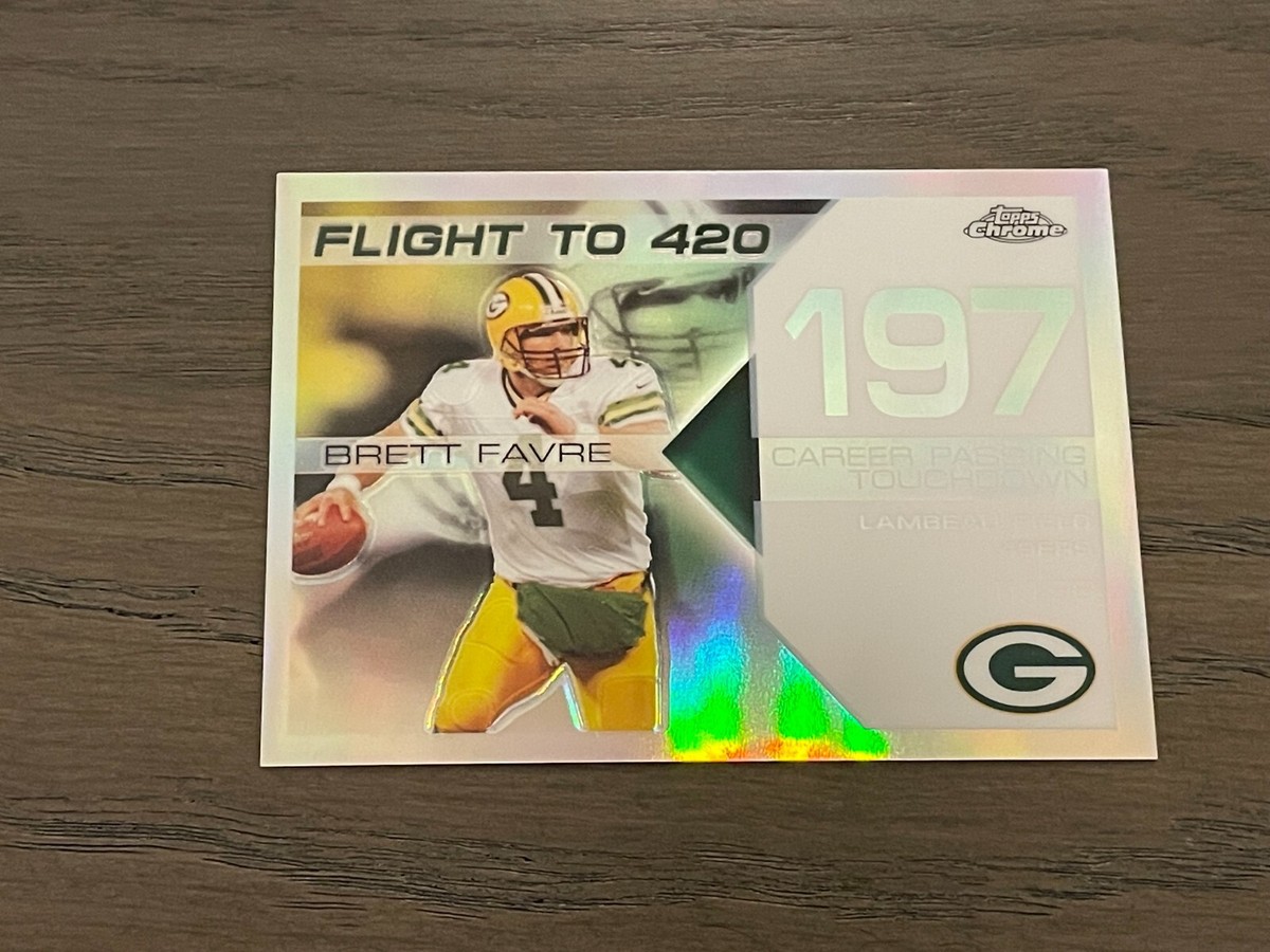2007 Topps Chrome Brett Favre Collection White Refractor