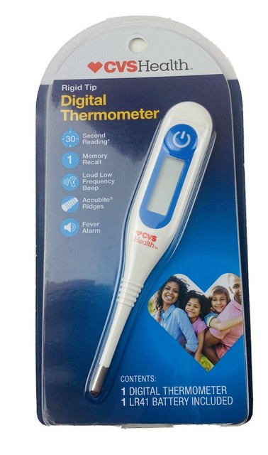 CVS Health Rigid Tip Digital Thermometer 30 Second Reading for sale ...