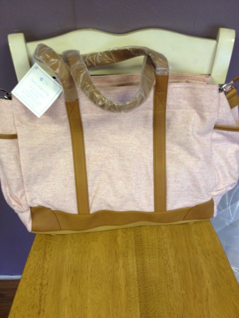 Pottery Barn Kids Classic Diaper Bag Blush Herringbone Sold Out