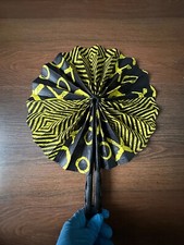 African Print Folding Fan