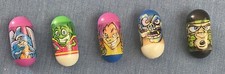 5 Mighty Beanz Pterosaur,Martian,X-treme, Zombie,Navy Seal Bean 2004 Ja-Ru