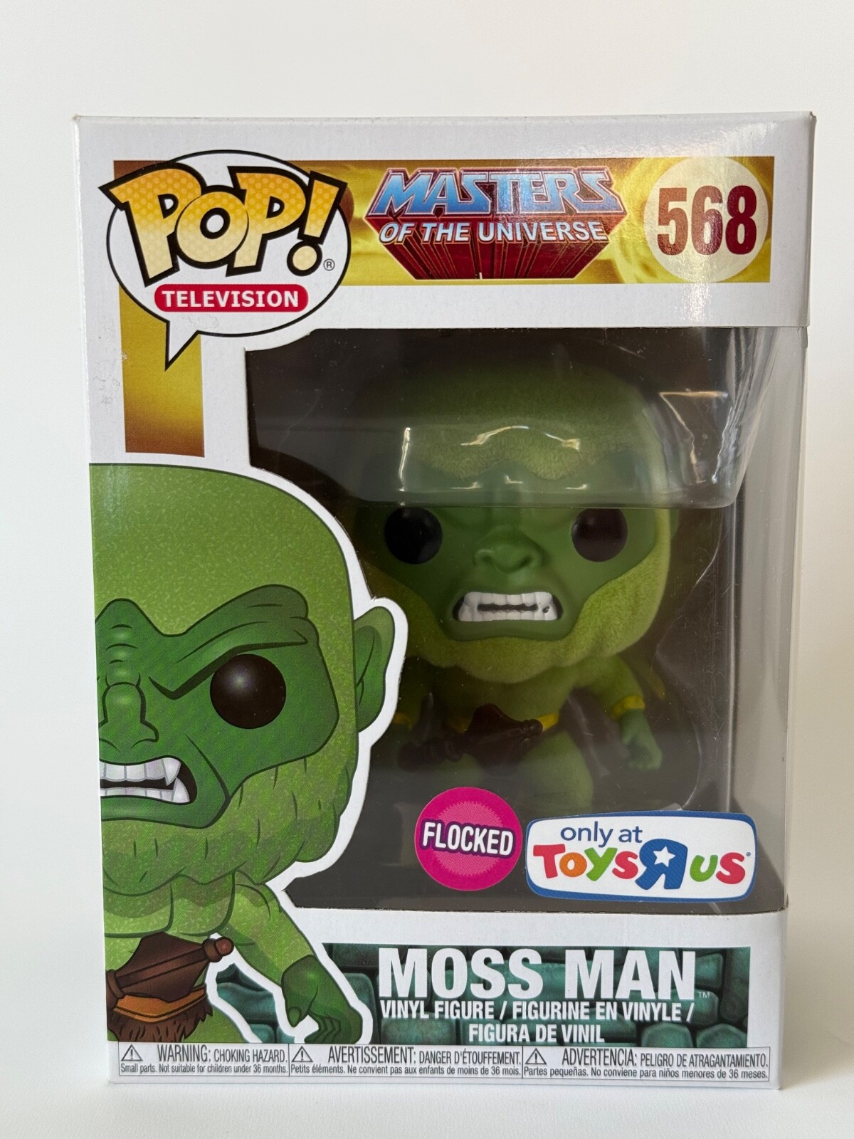 Funko Pop! Tv: Masters Of The Universe - Moss Man (Flocked) #568 Toys R Us Excl.