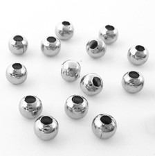 1000pcs 304 Stainless Steel Metal Beads Round Loose Spacer DIY Crafting 3.2mm