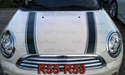 Stripes stripes sticker hood for R56 R57 Mini Cooper S One Works Jack GP