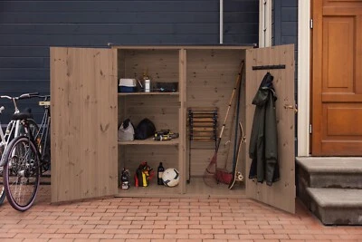 Upyard Impregnierte Gerätehaus Holz Geräteschuppen Gartenschrank für Garten