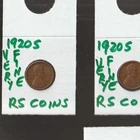 1920S  VERY FINE   LINCOLN CENT   VERY FINE  1920S  /  RS COINS #985  FREE SHIP