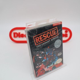 NES Nintendo Game RESCUE: THE EMBASSY MISSION -NEW & Factory Sealed with H-Seam!