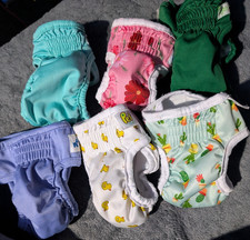Reusable Dog Diapers Assorted Lot of 6, Multicolor, Various Colors and Patterns