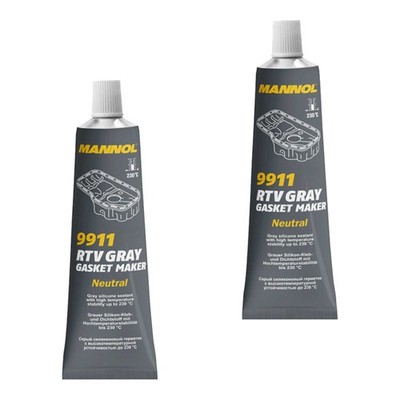 2x 85g MANNOL Gasket Maker Grey Neutral 9911 230°C