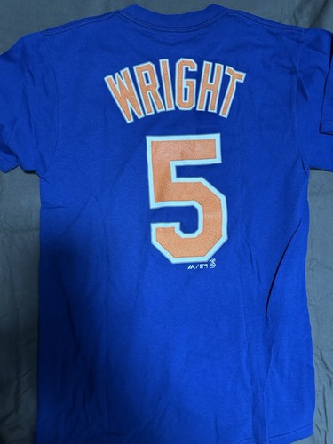 Majestic New York Mets David Wright #5 Tee Shirt Small New - Picture 6 of 6