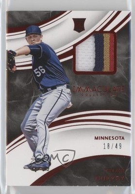 2016 Panini Immaculate Swatches Prime 18/49 Tyler Duffey #IS-TD Rookie RC z5i