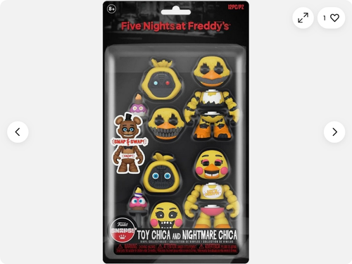 Funko Five Nights At Freddys Snaps Toy Chica Nightmare Chica Action Figures - Picture 24 of 24