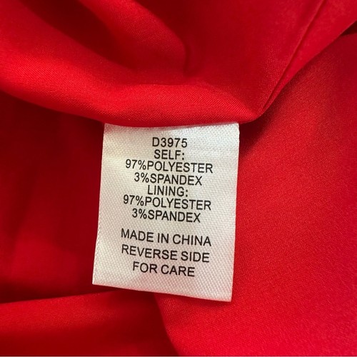 Alexia Admor Harper Sheath Dress Women's Size 12 Red Cap Sleeve Midi New - Picture 12 of 13