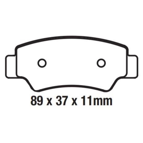 EBC SXS Race Formula Pads Rear Left for CFMoto CF 1000 UTR-3 U-Force 2018 - 2023