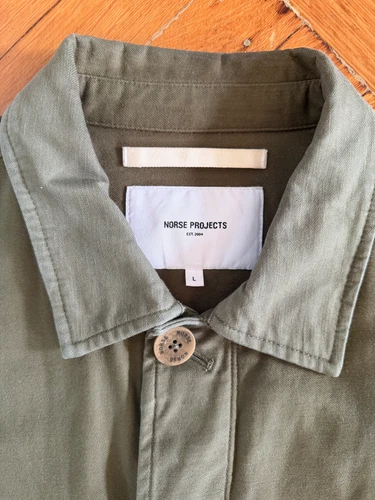 Norse Projects Tyge Jacket in Olive Twill, Size L image 2