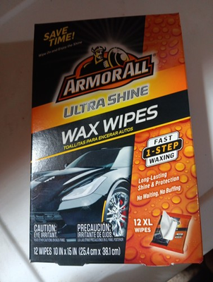 #ad Armor All Ultra Shine Wax Wipes XL 1 Box 12 Total Wipes $20.00