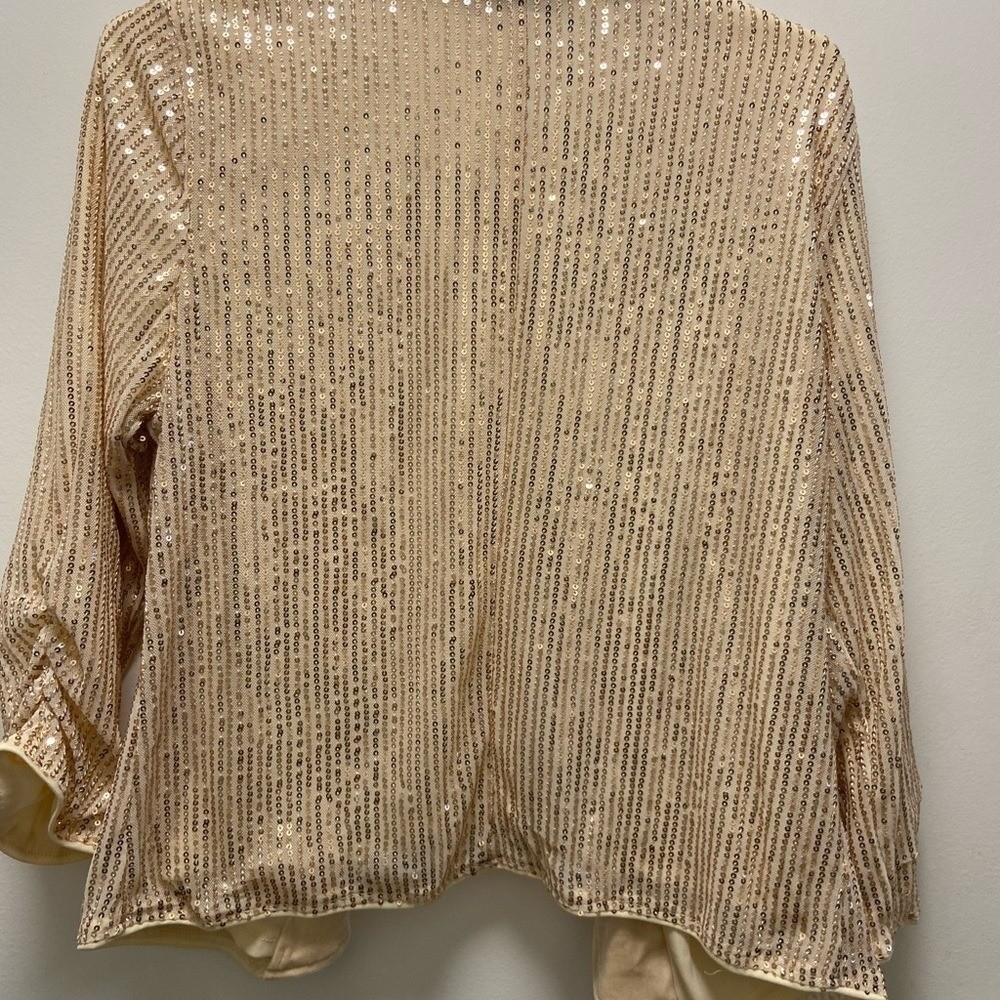 Grace Karin Gold Sequin Jacket size medium - image 5