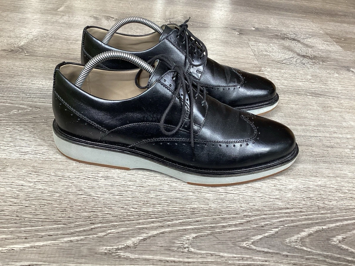 Black Leather Wing Tip Dress Shoes for Men for sale | eBay