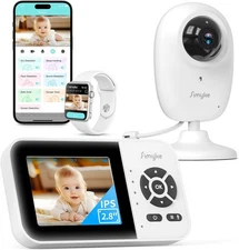 Smart Video Baby Monitor,2.8" Display & 1080p Camera,WiFi/No WiFi Modes,Cry Dete