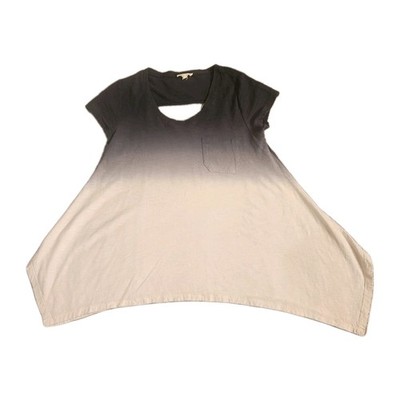 Hem & Thread Blue And White Ombre With Open Back Size S