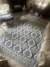 Antique Blue And White Coverlet Floral Pattern  72x86 Hand Made W Note 1860 — photo 3