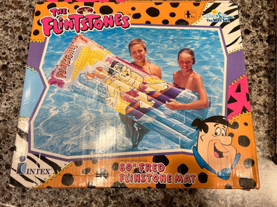 Vintage Intex Wet Set Hanna Barbera The Flintstones Inflatable Air