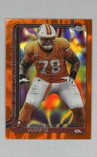 2025 Topps Chrome Tampa Bay Buccaneers Tristan Wirfs Orange Lava Refractor /25