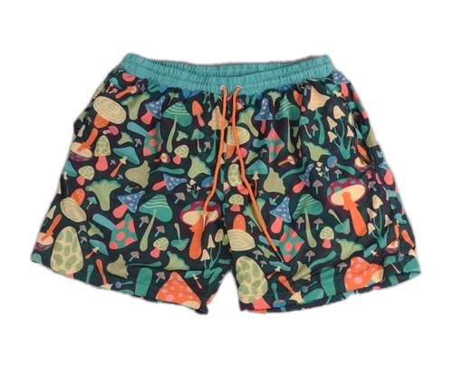 B Fresh Gear Big Fungus Swim Trunks Men's XXL Multi Color Mesh Lined Short