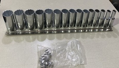 PROTO J54107 Socket Set 1/2'' Drive 15 PC 12PTD
