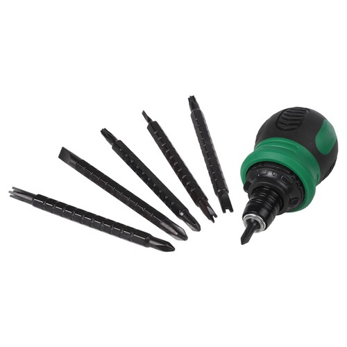 Set cacciaviti a cricchetto portatile 12 in 1 per progetti fai da te e riparazioni quotidiane - Foto 12 di 51