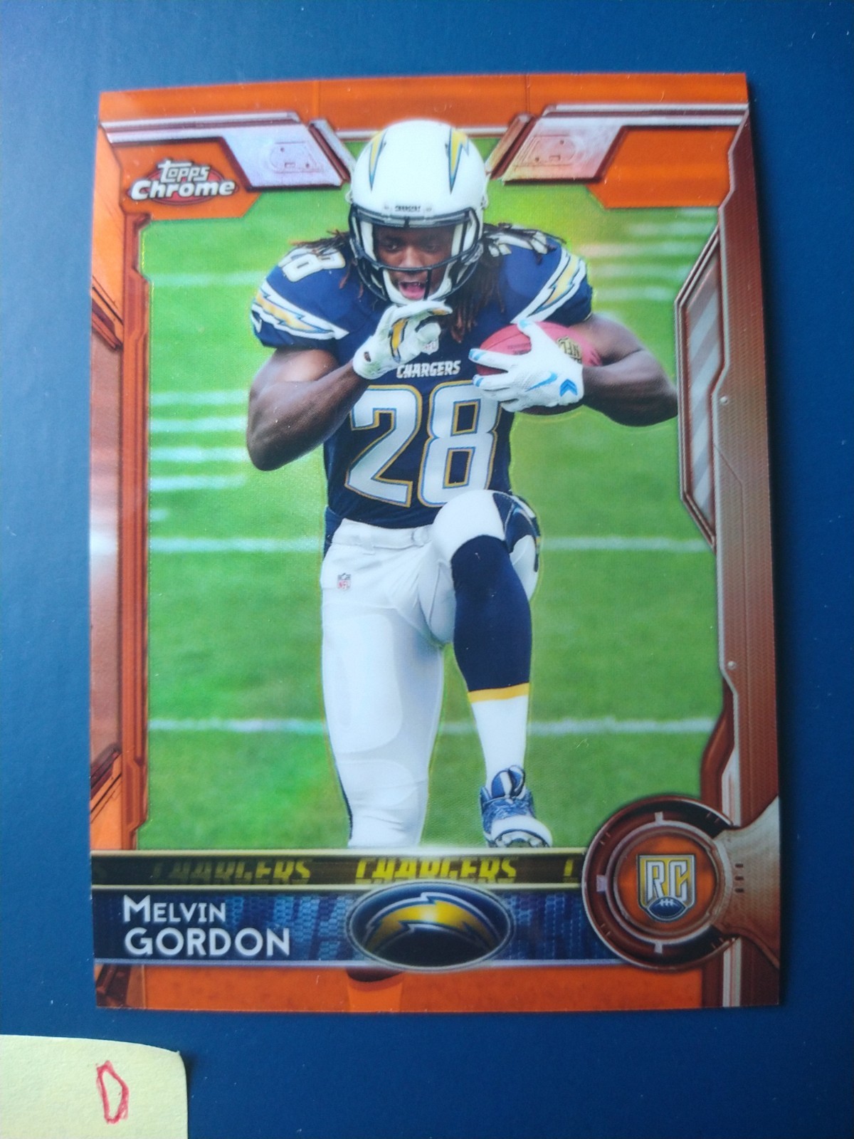2015 Topps Chrome Orange Melvin Gordon RC #105 San Diego Chargers Rookie RC